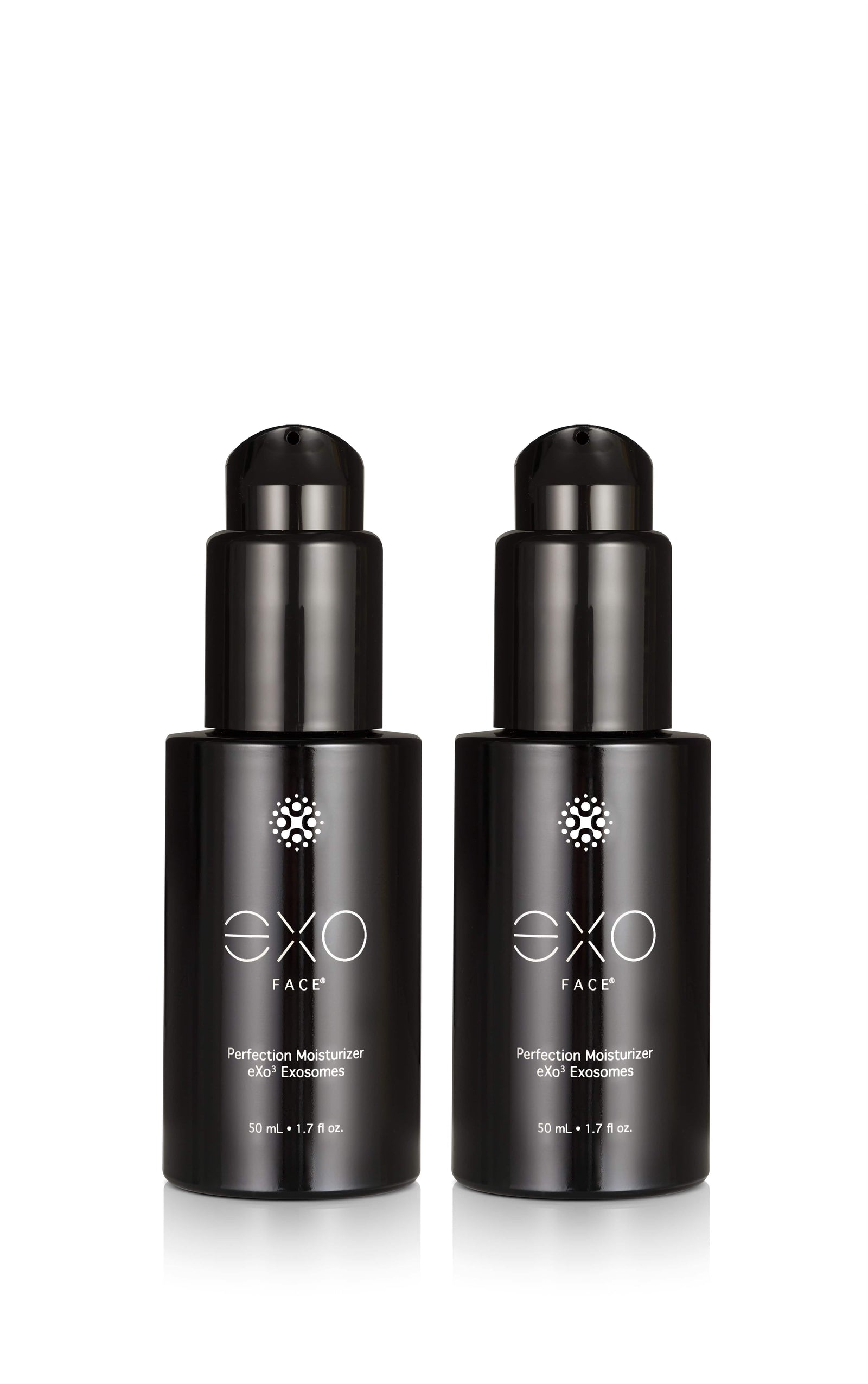 A precise pairing of Exo Face® formulas — echoing the science-backed promise of doubling hydration and glow through Exoceuticals®’ performance bundle.