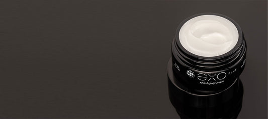 The EXO PLUS formula captured in pure form — a minimalist embodiment of Exoceuticals®’ cell-activating luxury skincare promise.