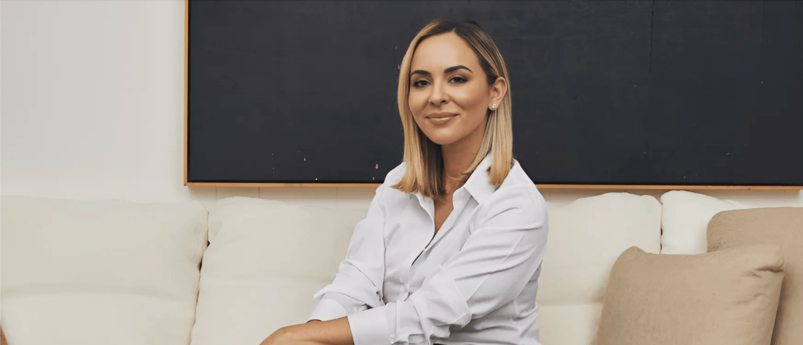 Seated with quiet confidence, Dr. Nicole Martin embodies the fusion of medical leadership and mission — a face of Exoceuticals®’ evolving social impact vision.