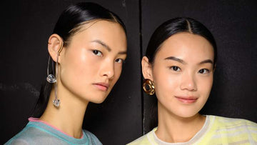 Models featured in Fashionista’s September beauty edit — embodying the skin-forward glow of this month’s top-performing product picks.