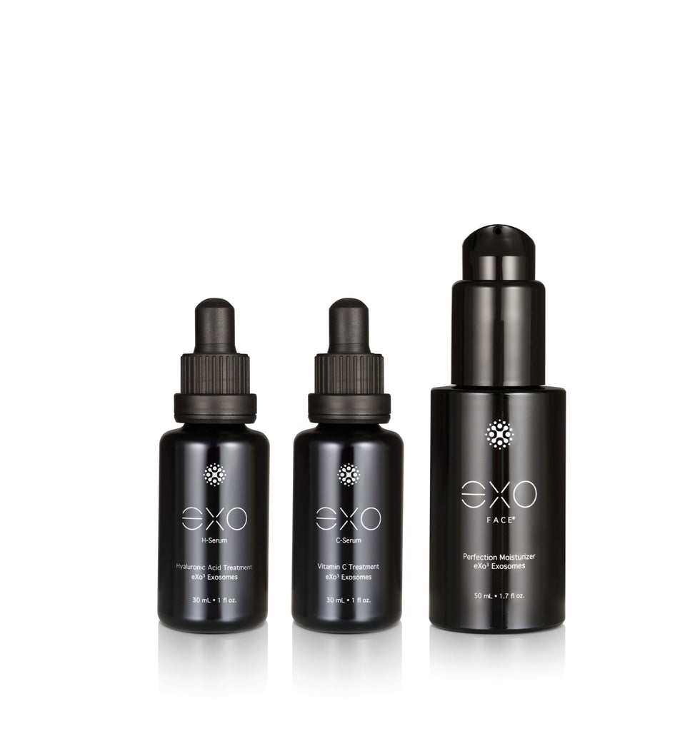 EXO DAILY BUNDLE EXO H SERUM™ EXO FACE® EXO C SERUM™